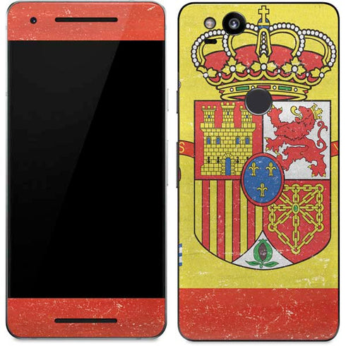 Spain Flag Distressed Google Pixel 2 Skin